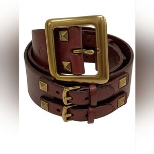 Ralph Lauren Studded Brown Lesther SZ M